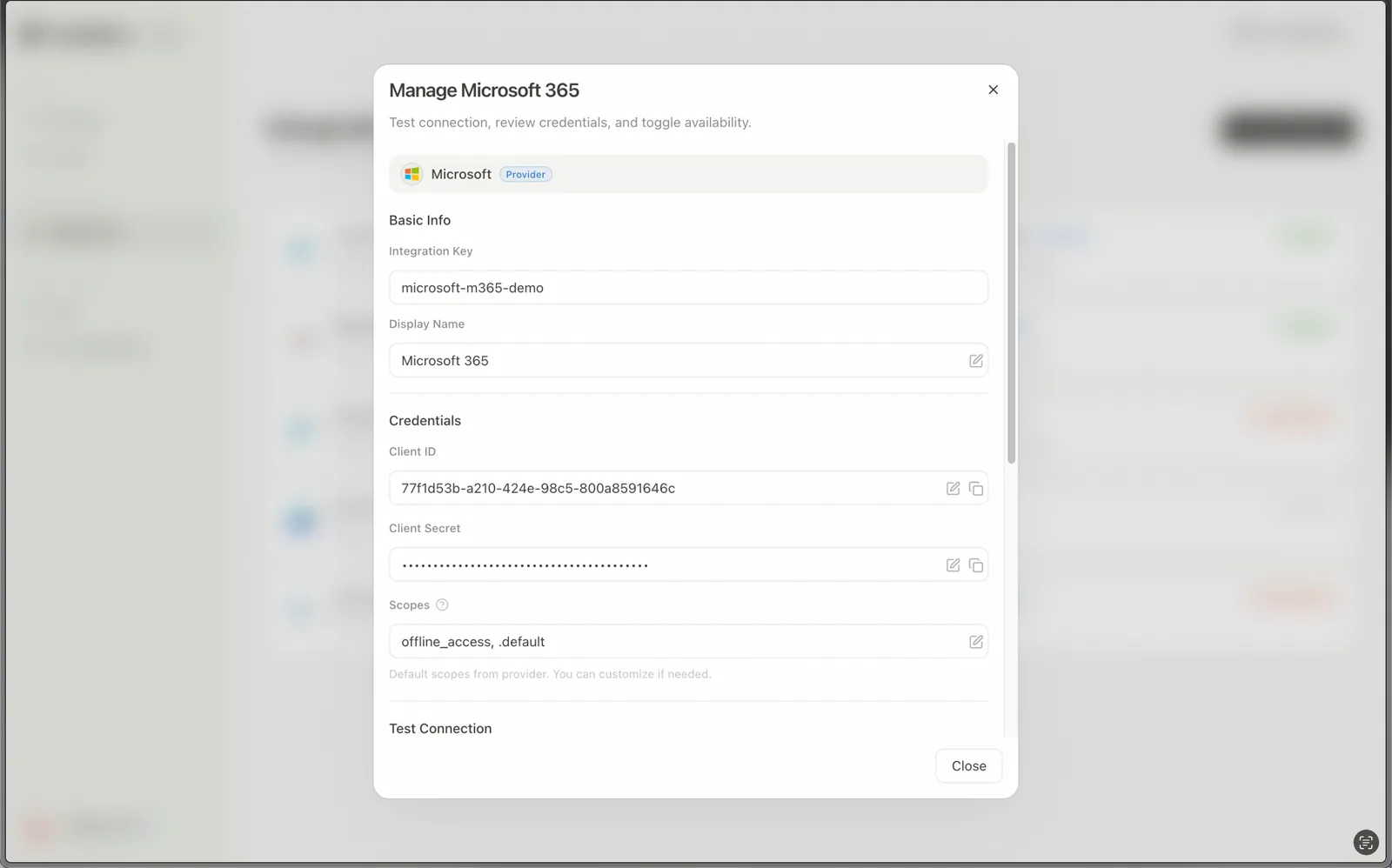 Manage dialog after creation (4)